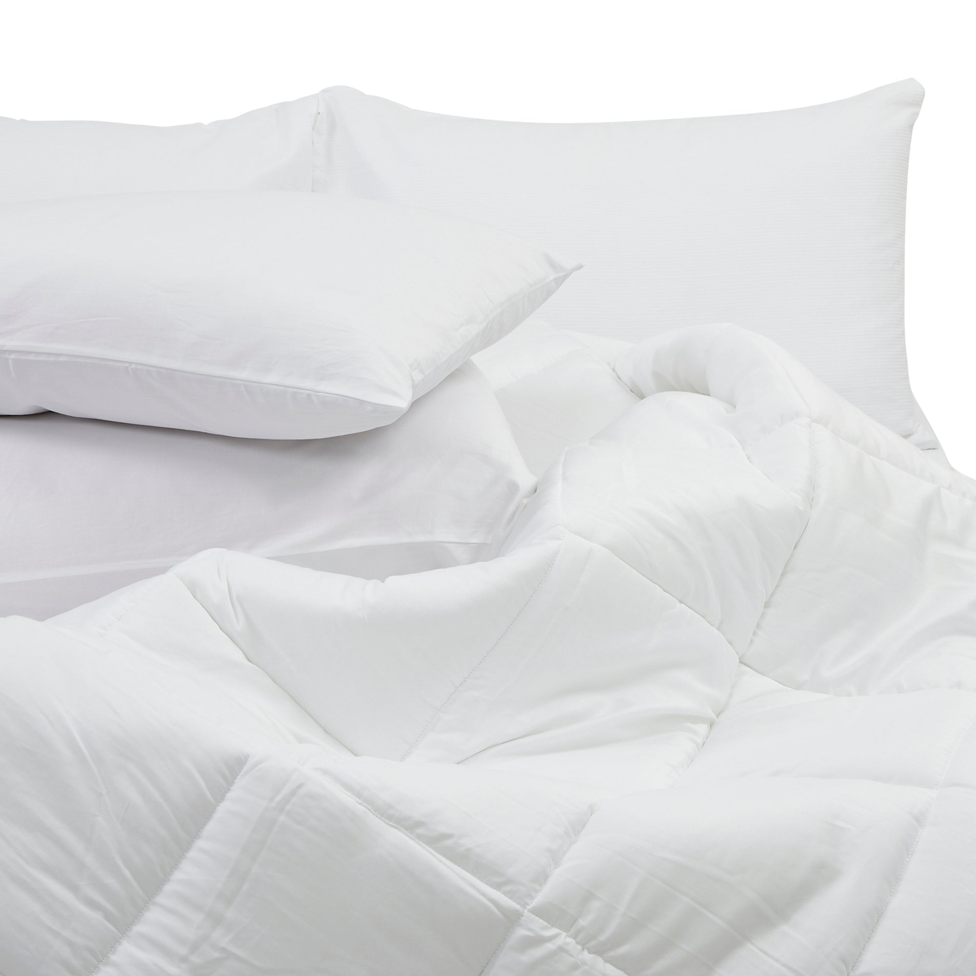 2-pc Long Staple Cotton Pillowcases | 21x35" King Size Set