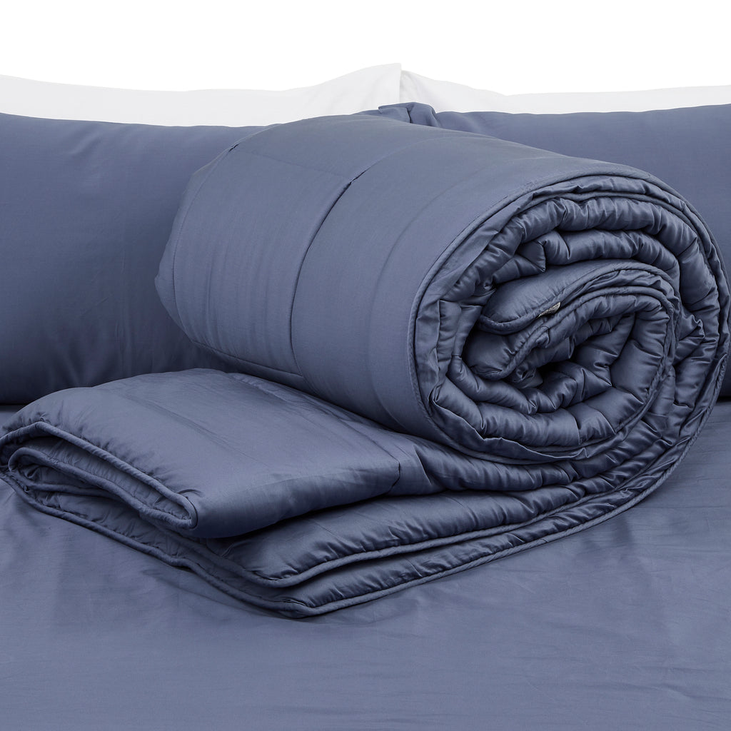 Queen/Full Double Cotton Comforter | 80x90" All-Season Quilt