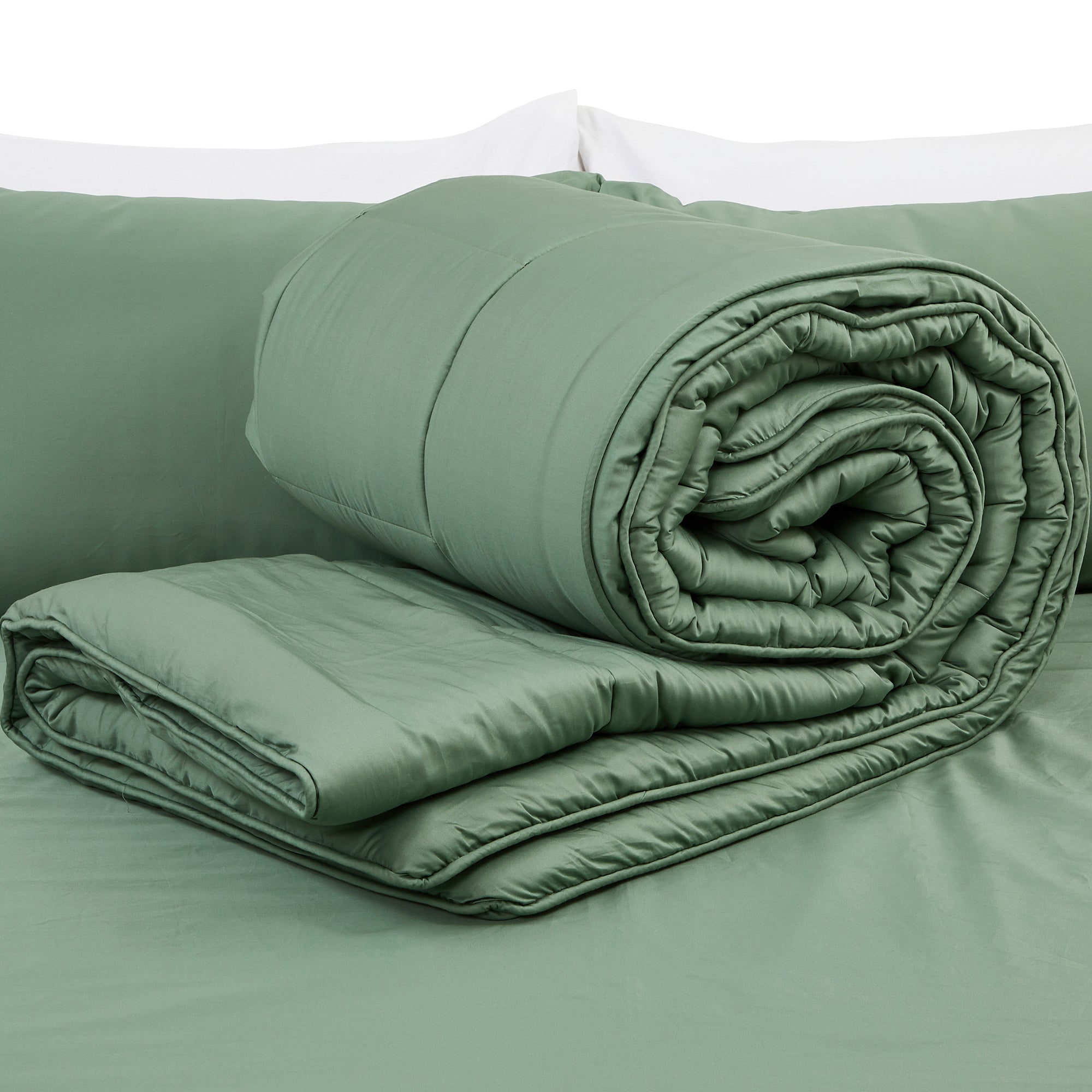Long Staple Cotton Comforter | 68x86" Single/Twin | Premium Lightweight All-Season Quilt