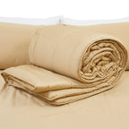 Long Staple Cotton Comforter | 68x86" Single/Twin | Premium Lightweight All-Season Quilt