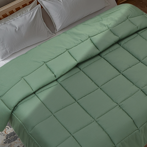 Queen/Full Double Cotton Comforter | 80x90" All-Season Quilt