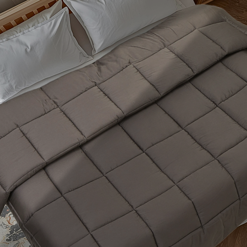 86x101" King Size Cotton Comforter | 100% Pure Long Staple All-Season Quilt