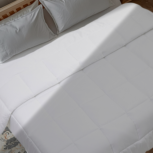 86x101" King Size Cotton Comforter | 100% Pure Long Staple All-Season Quilt