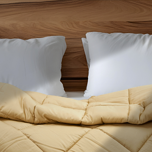 Long Staple Cotton Comforter | 68x86" Single/Twin | Premium Lightweight All-Season Quilt