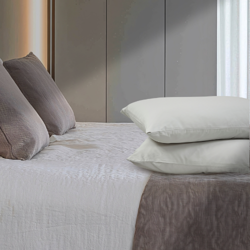 2-pc Long Staple Cotton Pillowcases | 21x35" King Size Set